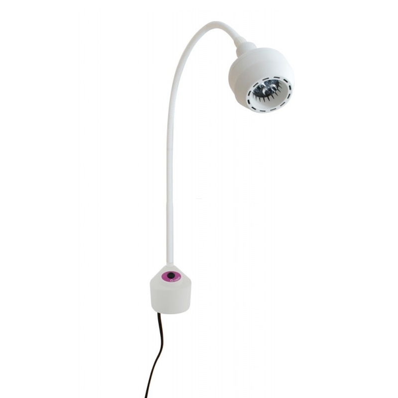 Lampa diagnostyczna ORDISI FLH-2 LED z bezdotykowym wyłącznikiem z długą gęsią szyją-ścienna
