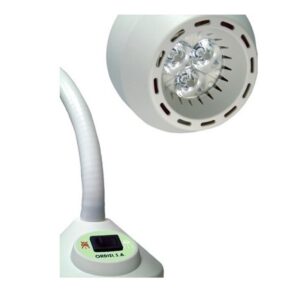 Lampa Badawczo Zabiegowa FLH 2 LED Ze Statywem Na Pieciu Kolkach Z Gesia Szyja Bezcieniowa Przejezdna 1 Kolko Z Blokada 2